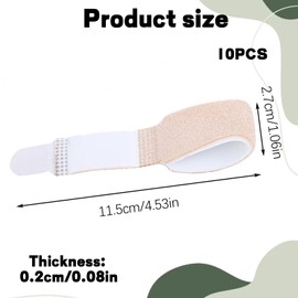 10 Pcs Hammer Toe Straightener Non-Slip Hammer Toe Corrector for Comfortable Wearing Experience Treating Overlapping Hammer Crooked Protect Toes from Secondary Trauma and Broken Toes