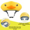 JAHEMU Baby Shower Cap Safe Shampoo Cap with Adjustable Ducklings