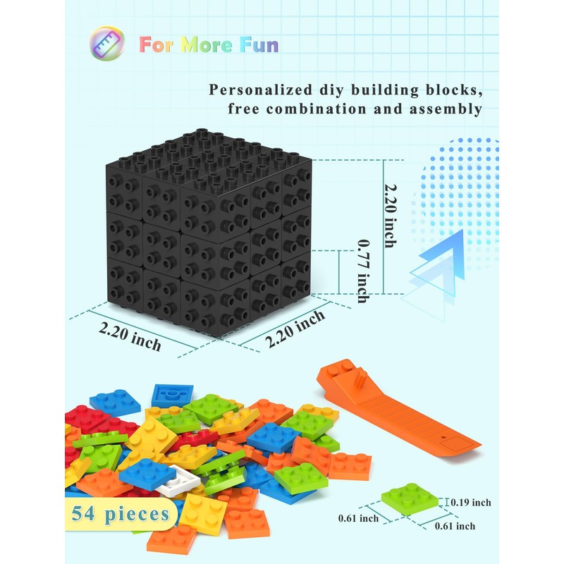ROXENDA 3 x 3 x 3 Rubik's Cube, Brick Magic