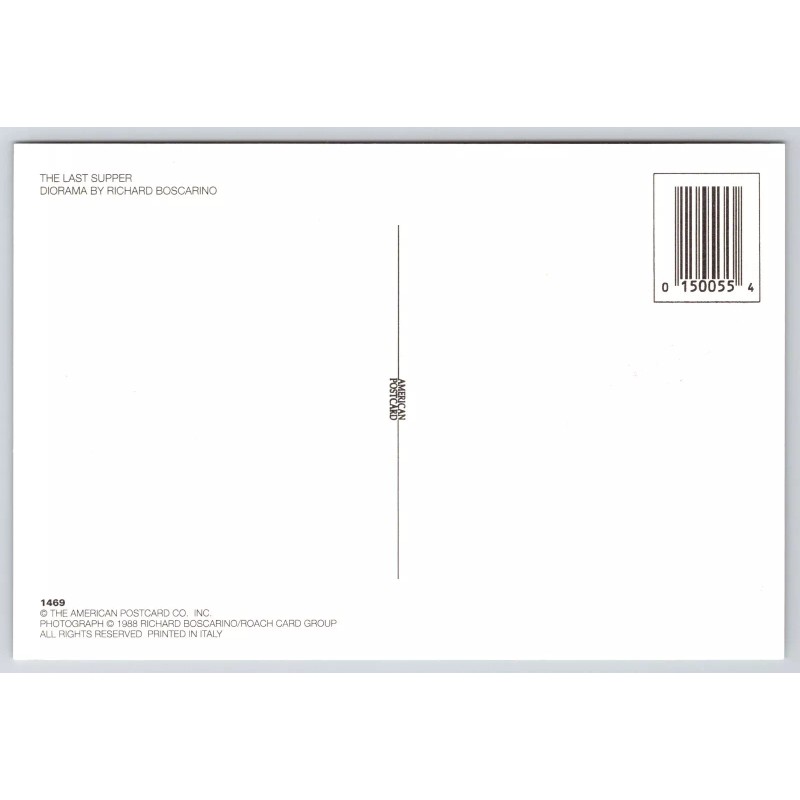 The Last Supper Roach Bugs Insects Diorama 6x4 Postcard Abstract