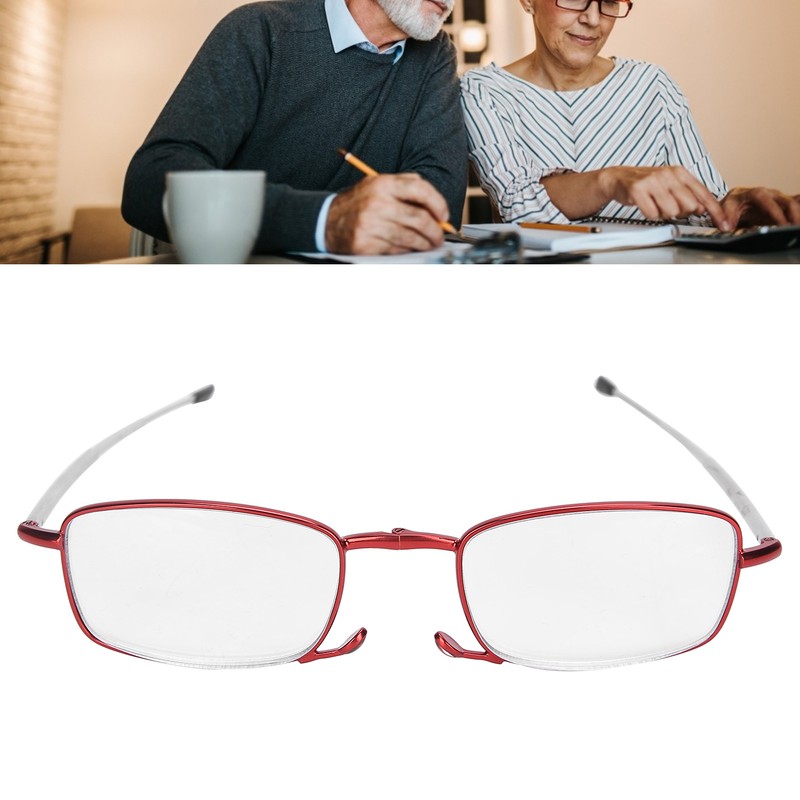 Blue Light Blocking Reading Glasses Fashionable Folding Multifocal Presbyopic Glasses(+200