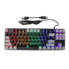 87 Key Mechanical Keyboard RGB Backlight Blue Switch Quick Response