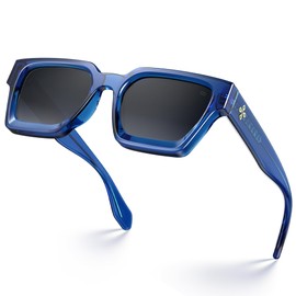 VISOONE Fashion 100% UV400 Protection Rectangle TR90 Y2K Sunglasses Accessories for Women Men RIVER