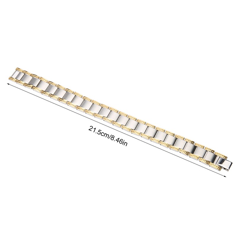 Double Strength Titanium Steel Magnetic Therapy Lose Weight Bracelet for