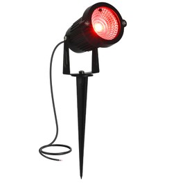 AHSELLUS Low Voltage Landscape Lights Color Changing RGB 5W DC12V LED Landscape Lighting Outdoor Waterproof Spotlight Remote Control for Garden Pathway Christmas Decorative Light(1, Multi-Colored)