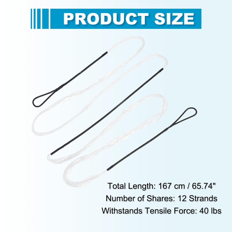 sourcing map Traditional Recurve Bow String Replacement AMO 70" in