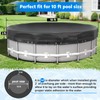 Abimars 10ft Round Pool Cover, Thickened Solar Covers for Above