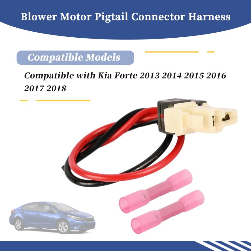Getfarway Blower Motor Pigtail Connector Harness 18952-02224AS Compatible with Kia
