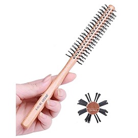 PERFEHAIR Small Round Brush for Short Hair 1 Inch Mini Quiff Roller for Women and Men Best for Thin Hair Bangs Beard Styling Lifting Curling