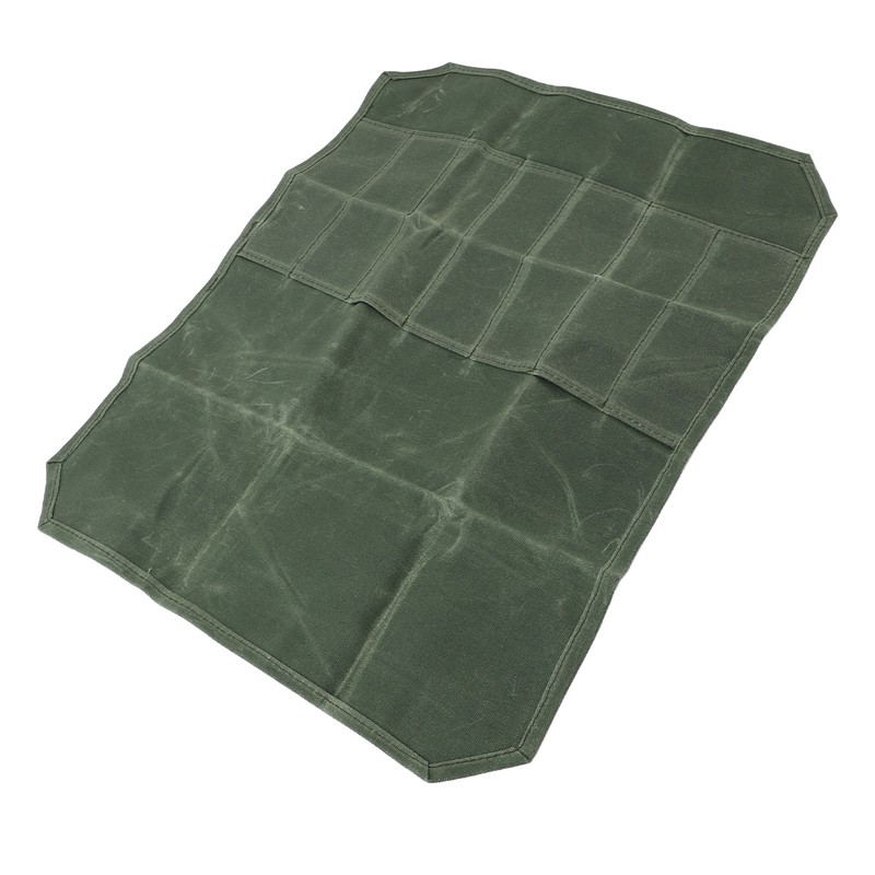 Chef Knife Roll Bag Portable Waterproof Waxed Canvas Knife Carrier