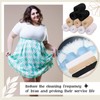 SATINIOR 10 Pcs Cotton Bra Liners Rectangle Under Bra Pads
