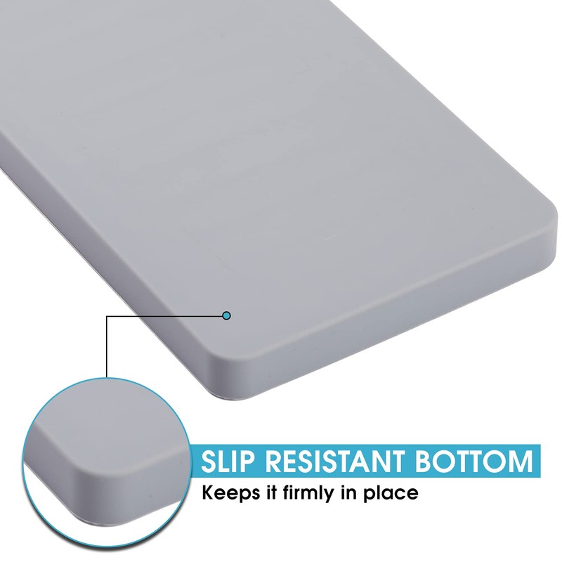 Cheer Collection Soap and Sponge Holder - Silicone Non-Slip Kitchen