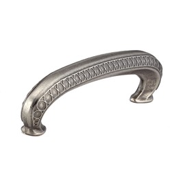 Richelieu Hardware BP80977142 Chambly Collection 3 3/4-inch (96 mm) Center-to-Center Pewter Traditional Cabinet and Drawer Pull Handle for Kitchen, Bathroom, and Furniture