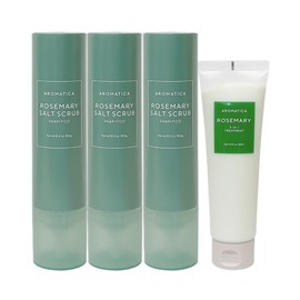 Aromatica Salt Scrub Shampoo Rosemary 300g 3pcs + Treatment 160ml / 아로마티카 솔트 스크럽 샴푸 로즈마리 300g 3개+트리트먼트 160ml