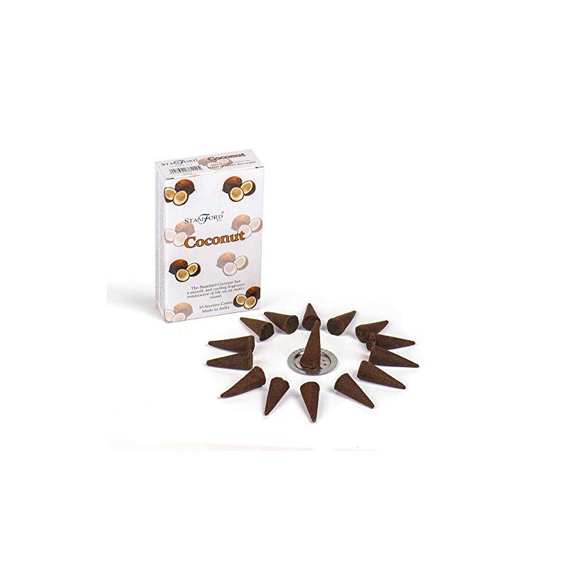 Incense Cones Stamford Coconut Pack Of 12 Cones