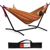 PNAEUT PNAEUT 2-Person Hammock with Space Saving Steel Stand Garden