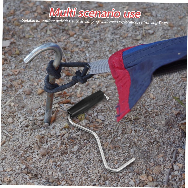 Mobestech Camping Tent Ground Nail Puller Tent Stake Peg Remover