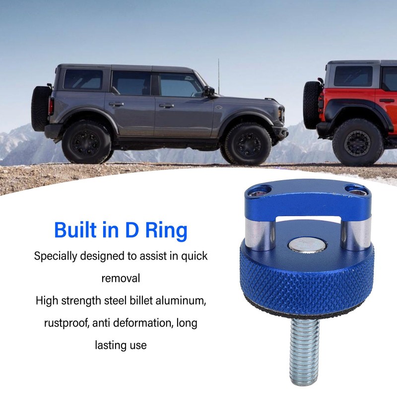 Culnflun 8PCS Hard Top Quick Removal Fastener Thumb Screw, D