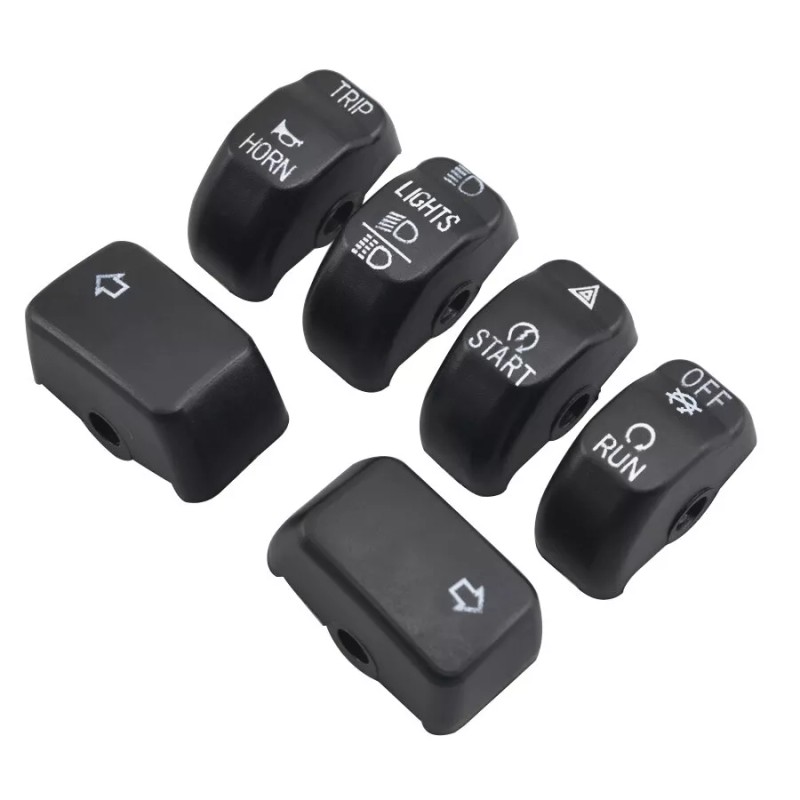Trichtu Mount 6x Hand Control Black Switch Cap Kit For