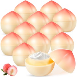 12 Pcs Peach Hand Cream Gifts Set for Women Teacher Appreciation Gifts Bulk Teacher Cna Nurse Week Employee Coworkers Team Thank You Gift, Bridesmaid Gift, Baby Shower Party Favors, 1. 06 oz