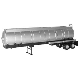 DCD Chemical Tanker Trailer Silver 1/87 (HO) Plastic Model by Promotex