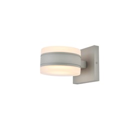 Living District Raine 1-Light Modern Aluminum LED Wall Sconce in Silver