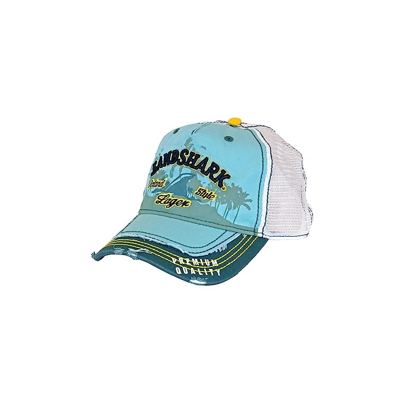 Margaritaville Landshark Heavy Stone Wash Mesh Trucker Hat