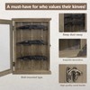 Wooden Knife Display Case-Pocket Knife Shadow Box-Knife Cases for Collections