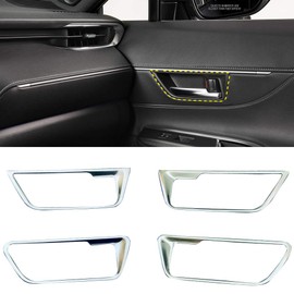 [Deesse] Toyota Harrier 80 Series 2020.06-2023 Stainless Steel Inner Door Handle Garnish Door Handle Cover Frame Interior Custom Parts Door Knob Accessories 4P (Matte Silver)