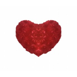 VX Plush Heart Shaped Mini Cushion 7.9 inches (20 cm) Decorative Pillow, Red, Soft Plush Material, Valentine's Day Interior MKHR-01