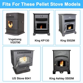 Adviace Auger Shaft 891141 for King Pellet Stove KP130 5502M 5500M 5500 5510 & Vogelzang Pellet Stove 5790 VG5790, US Stove Pellet Stove 6041 5500M 5500 8500 5520 5502M