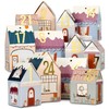 Papierdrachen DIY Advent Calendar for Crafts and Filling - Houses