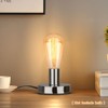 Helunsi Industrial Table Lamp Base, Silver E26 E27 Lamp Base