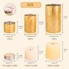 CHILL RECIPE Gold Assorted Tea Lights Votive Pillar Candle Holders,