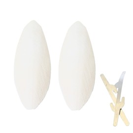 emours Natural Cuttlefish Bone for Reptiles, Tortoises, Tortoise, Snails, Birds and Small Animals, 5.5-6 inch, Twin Pack