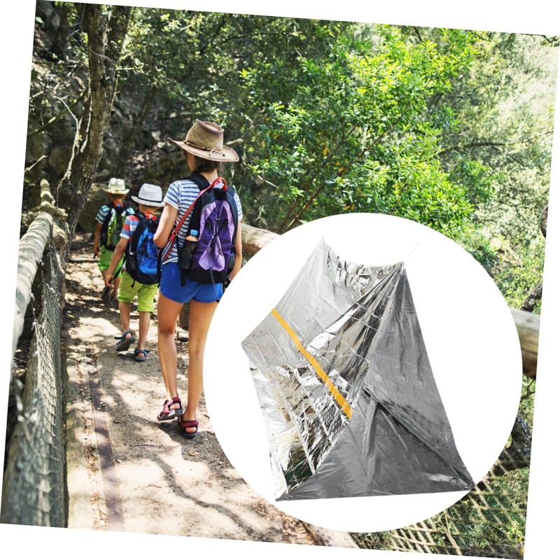 Kisangel 2pcs Portable Emergency Tube Tent Windproof Survival Shelter for
