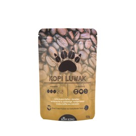 Kopi Luwak 100% Arabica Coffee 50 g (Cat Coffee from Wild Animals) (50 g Ground) Pure Variety Coffee Rare Coffee Direct Trade Made in Germany