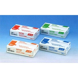 Nipro 20-527 Non-Powder Plastic Gloves F, Medium, 100 Sheets