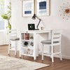 Larinest Small Bar Table and Chairs Set for 2, 3-Piece