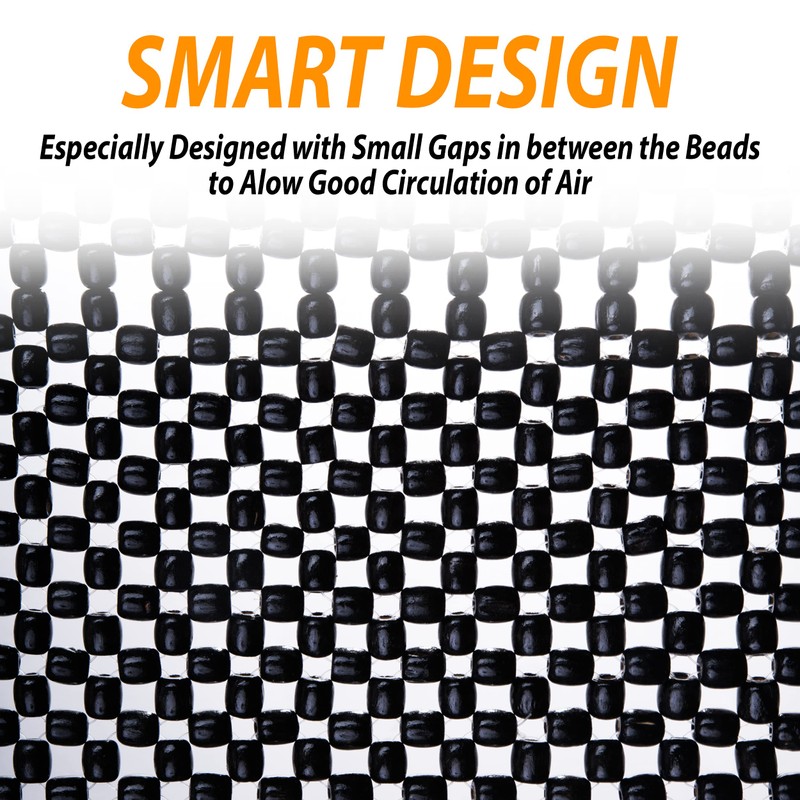 ZONETECH Beaded Seat Cover Full Car Massage Cool Premium Comfort