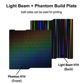 TMYPN 256x268mm Light Beam + Phantom Build Plate for Anycubic Kobra 3 Combo 3D Printer, 3D Printer Spring Steel Plate for Anycubic Kobra 3