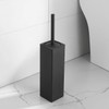 BGL Metal Toilet Brush Holder, Standing Black Toilet Brush, Square