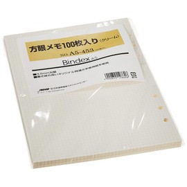 Nippon Performance Association Management Center Organization Refill, Graph Memo, A5, Pack of 100, Cream 2 Pack A5453, 2P