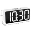 DreamSky Small Digital Alarm Clock for Bedroom, Large Big Numbers