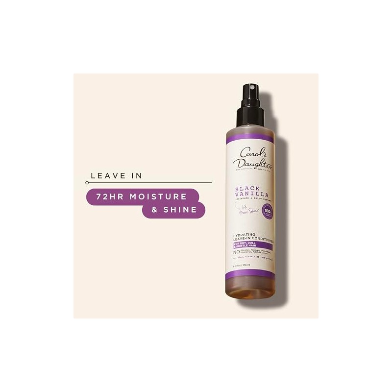 Carol's Daughter Black Vanilla Leave-In Conditioner, 8 fl oz (Packaging