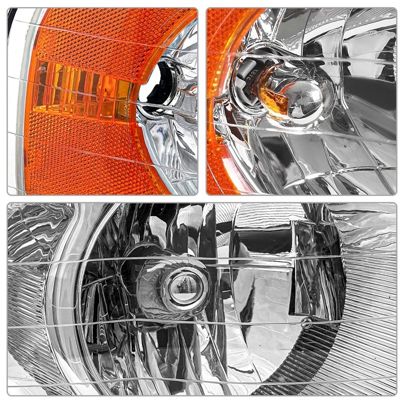 ADCARLIGHTS Headlight Assembly Compatible with 2002-2005 Dodge Ram 1500/03-05 Ram