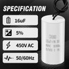 SYOWADA 16Uf Cbb60 Run Capacitor 2 Wires 450V Ac Motor