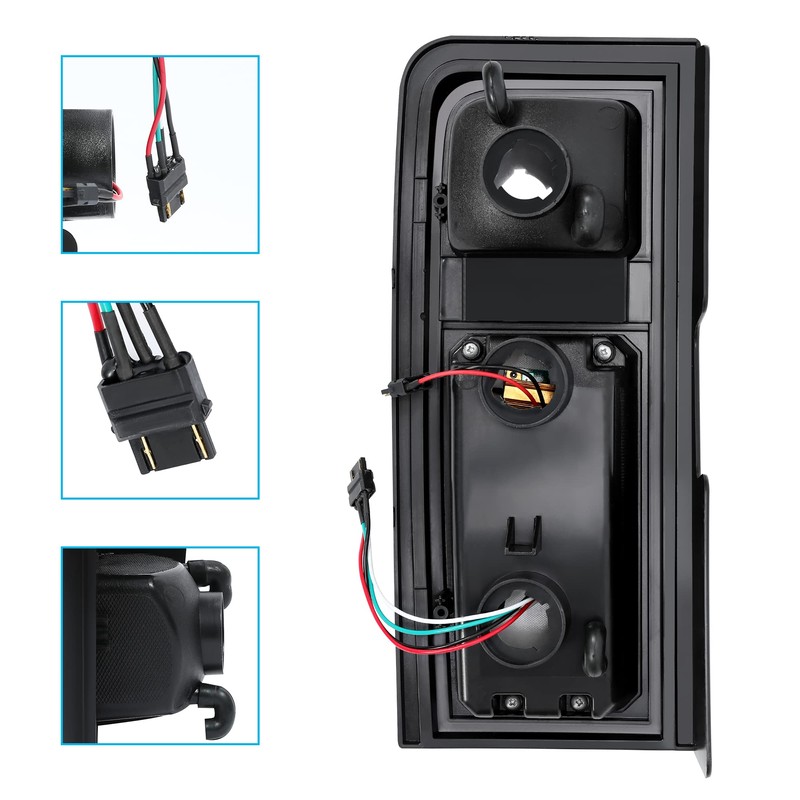 KUAFU LED Tail Light Compatible with 2003-2009 Hummer H2 Taillight