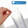STACKABLES 8oz Clear Hard Plastic Cups - Pack of 50