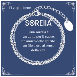 SUNSH Women's Bracelet Sterling Silver Women Double Sterling Silver Beaded Bracelet Women Gift Christmas Birthday Gift for Mother Daughter Sisters Friend, Bead